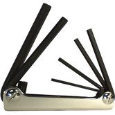 7 Piece Set Metric Folding Hex Keys  21151