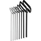 9" Long Reach T-Handle Hex Keys Standard 8 Piece Set 33198