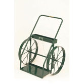 300 Series Continuous Handle Hand Truck For Medium And Large Cylinders With 24" Steel Wheels