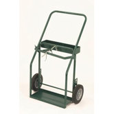 400 Series Continuous Handle With Narrow Frame For Medium And Large Cylinders With 10" Solid Rubber Wheels