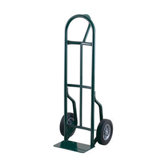 59T Series Loop Handle Steel Hand Truck With 10" X 2 1/2" Offset Poly Hub Solid Rubber Wheel