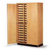Tote Tray Storage Cabinet