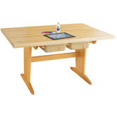 Art Planning Table with Tote Tray