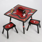 Firefighter Kids' 3 Piece Table and Stool Set
