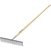 Forged Steel Blade Industrial Rakes - 17-7/8" heavy duty roadrake 16-teeth
