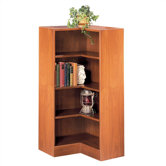 1100 NY Series 48" H Four Shelf Inside Corner Bookcase