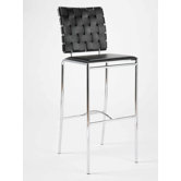 Carlsen Bar Chair in Black Set of 2