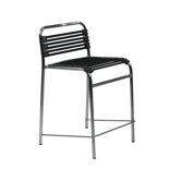 Bungie-C Flat Counter Stool in Black