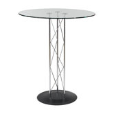Trave 36" Pub Table with Textured Black Finish