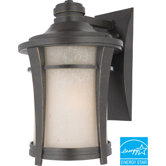 Harmony Medium Flourescent  Outdoor Wall Lantern in Imperial Bronze - Energy Star