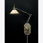 Pueblo Tiffany Swing Arm Lamp