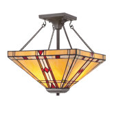 Noah 2 Light Semi Flush Mount