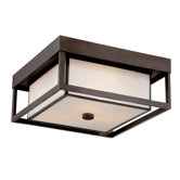 Powell 3 Light Outdoor Flush Mount