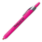 Highlighter, Retractable, Chisel Point, 300/DS, Fl. Pink