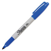 Permanent Marker, Fine Point, Blue