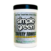 Citrus Scented Safety Towels, 10 x 11 3/4, 75/Canister