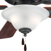 Trinity 3 Light Bowl Ceiling Fan Kit