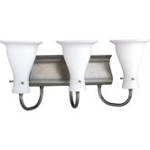 Lockwood Aged Pewter  Vanity Light