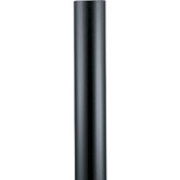 7' Black Aluminum Lantern Post