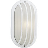 Polycarbonate Oval Incandescent Outdoor Lantern with Grill