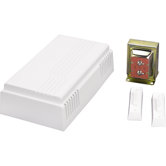 Textured White Door Chime Kit with One Chime