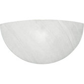 Faux Alabaster Wall Sconce with Optional Surface Mount Back Plate