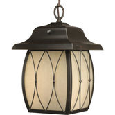 Montreux One Light Hanging Lantern in Antique Bronze