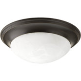 Alabaster 1 Light Flush Mount