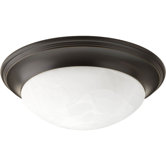 Alabaster 3 Light Flush Mount