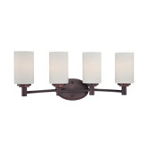 Pittman Four Light Bath Lamp in Sienna Bronze