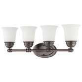 Bella Four Light Wall Lamp in Oiled Bronze