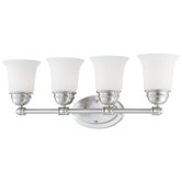 Bella Four Light Wall Lamp in Brushed Nickel