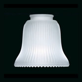 White Ribbed Glass Shade