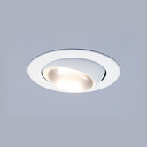 4" White Eyeball Recessed Trim