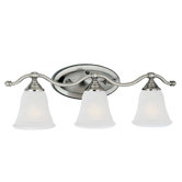 Harmony  Vanity Light in Satin Pewter