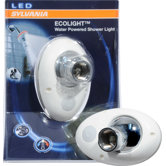Water Powered LED Shower Light Bulb in White