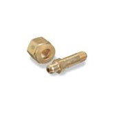 1/4" NPT X 2 1/2" Long Male Stainless Steel Regulator Nipple CGA 350