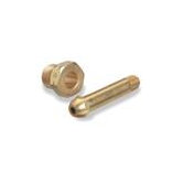 1/4" NPT X 3 1/2" Long Male Brass Hand Tight Regulator Nipple Without O Ring CGA 500/510/580/590