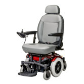 6 Runner Power Chair with 14" Wheel in Red
