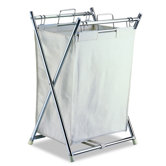 Folding Hamper with Canvas Pull-Out Bag