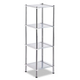 Contas 4 Tier Etagere in Chrome