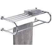 Shelf with Towel Rack in Chrome