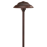 Saucer Path Lighting in Southern Clay