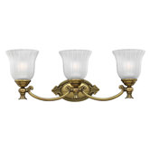 Francoise  Wall Sconce in Burnished Brass
