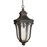 Trafalgar Outdoor Hanging Lantern in Mocha - Energy Star Optional