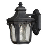Trafalgar  10" x 6" Outdoor Hanging Lantern in Museum Black