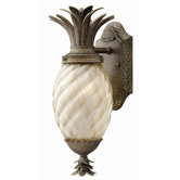 Plantation Outdoor Wall Lantern in Pearl Bronze