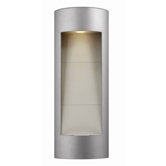 Luna Outdoor Wall Lantern in Titanium
