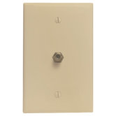 SingleF Connector Wall Plate in Ivory
