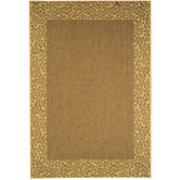 Courtyard Leaves Border Rug